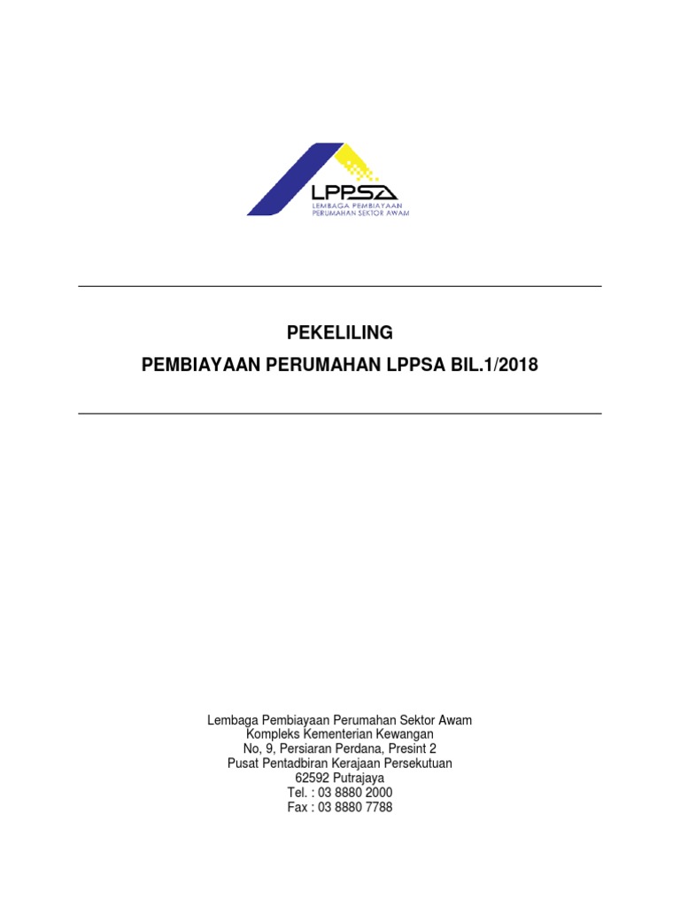 Pekeliling Lppsa Bil 1 2018 V1 Pdf