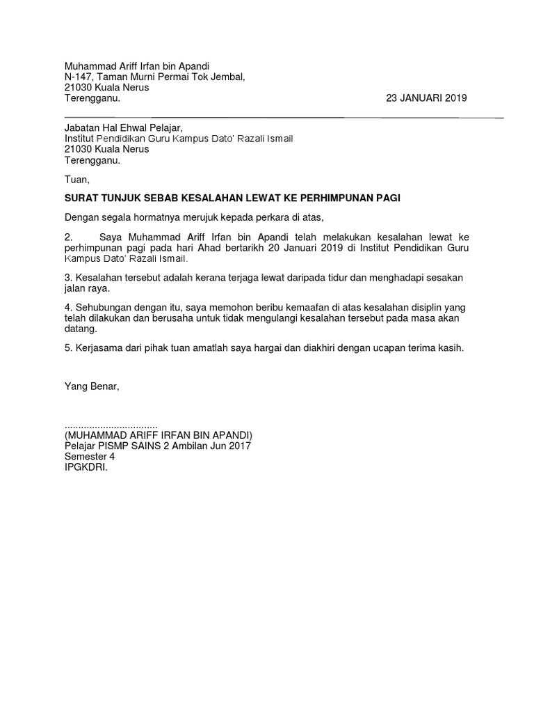 Surat Tunjuk Sebab