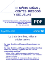 TRATA DE NIÑOS, NIÑAS y ADOLESCENTES: RIESGOS Y SECUELAS