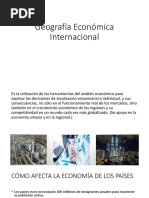 Geografía Económica Internacional