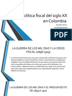 Política Fiscal Del Siglo XX en Colombia