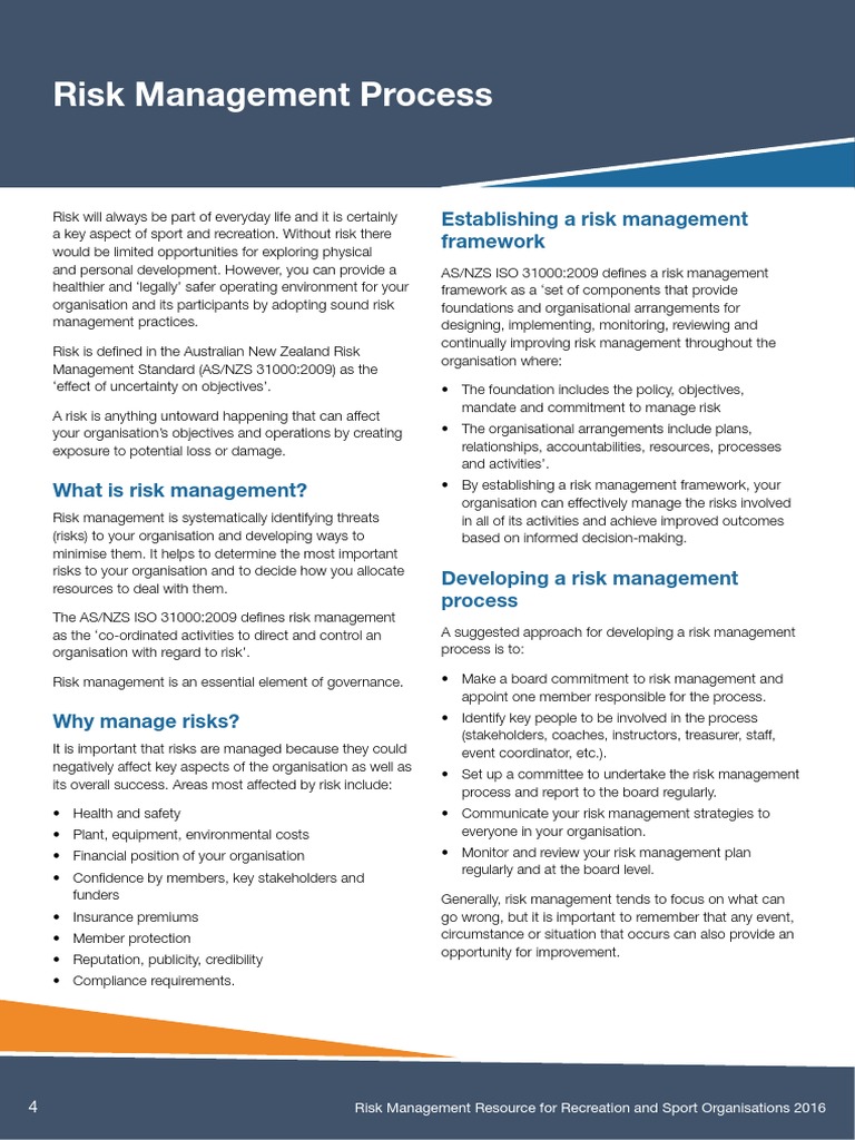 Risk Management Process | PDF | Risk Management | Risk