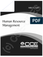 MBCH732D Human Resource Management PDF