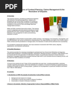 FIDIC Conditions of Contract Planning, Claims Management & The Resolution of Disputes.