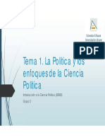 Tema 1 Introducción a La Ciencia Política 1