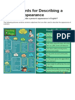 English Words For Describing A Person's Appearance