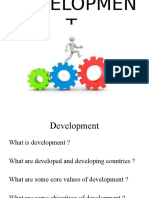 About development