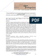 Responsabilidad Social Empresarial: Gobernanza Corporativa, Empresa y ONG