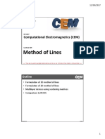 Method of Lines: Computational Electromagnetics (CEM)