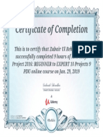 Ms Project Certificate 2016