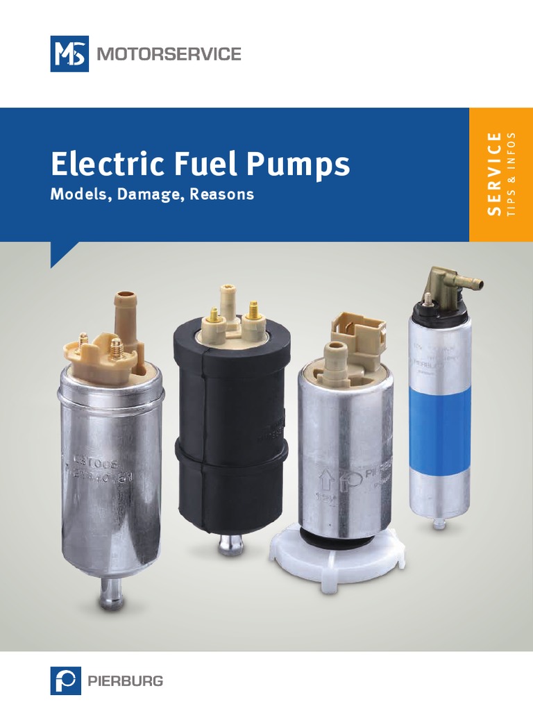 Electric Fuel Pumps Models Damages Reasons 52495 PDF Pump Fuel