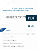 The Town Energy Balance (TEB) : An Urban Surface Parametrisation Developed at Météo France