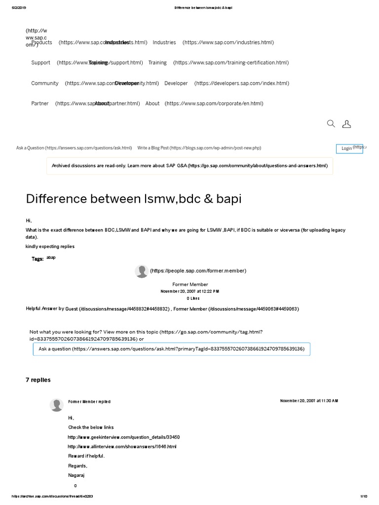 difference-between-lsmw-bdc-bapi-download-free-pdf-database