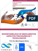 Taller Biodisponibilidad de Medicamentos, María Eugenia Olivera PDF