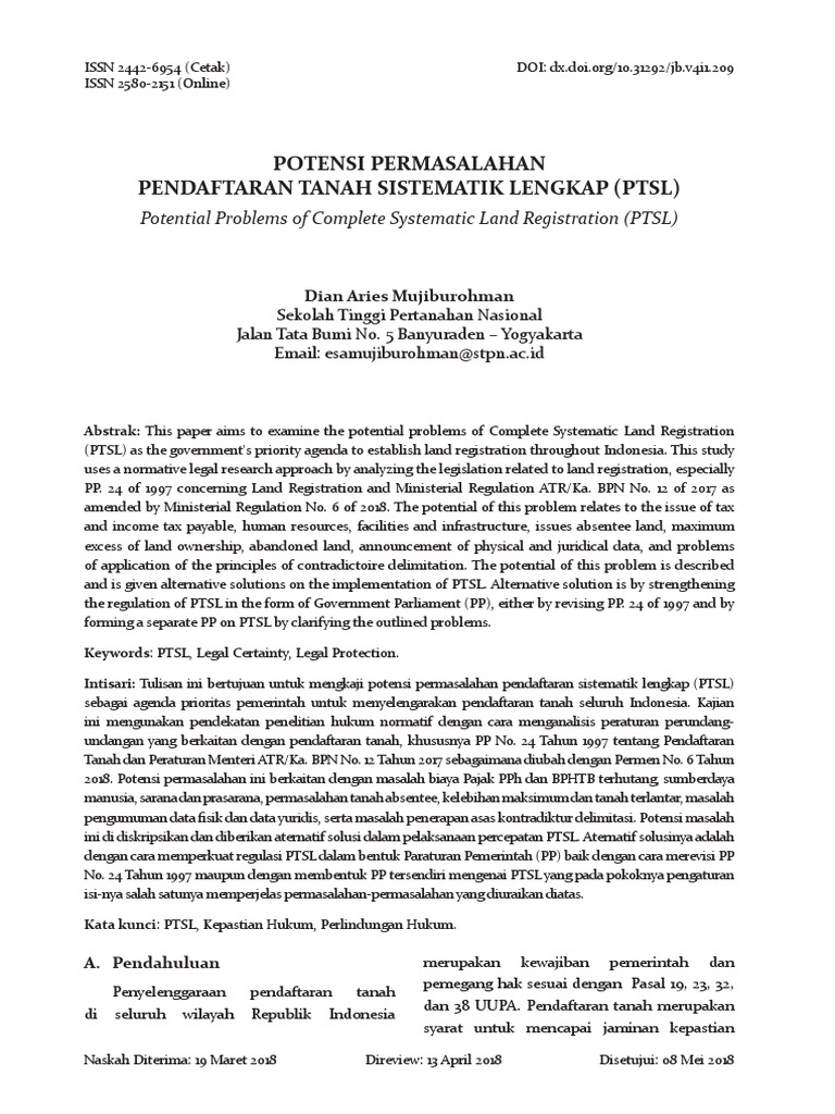 Aplikasi Citra Satelit Penginderaan Jauh Untuk Per | PDF