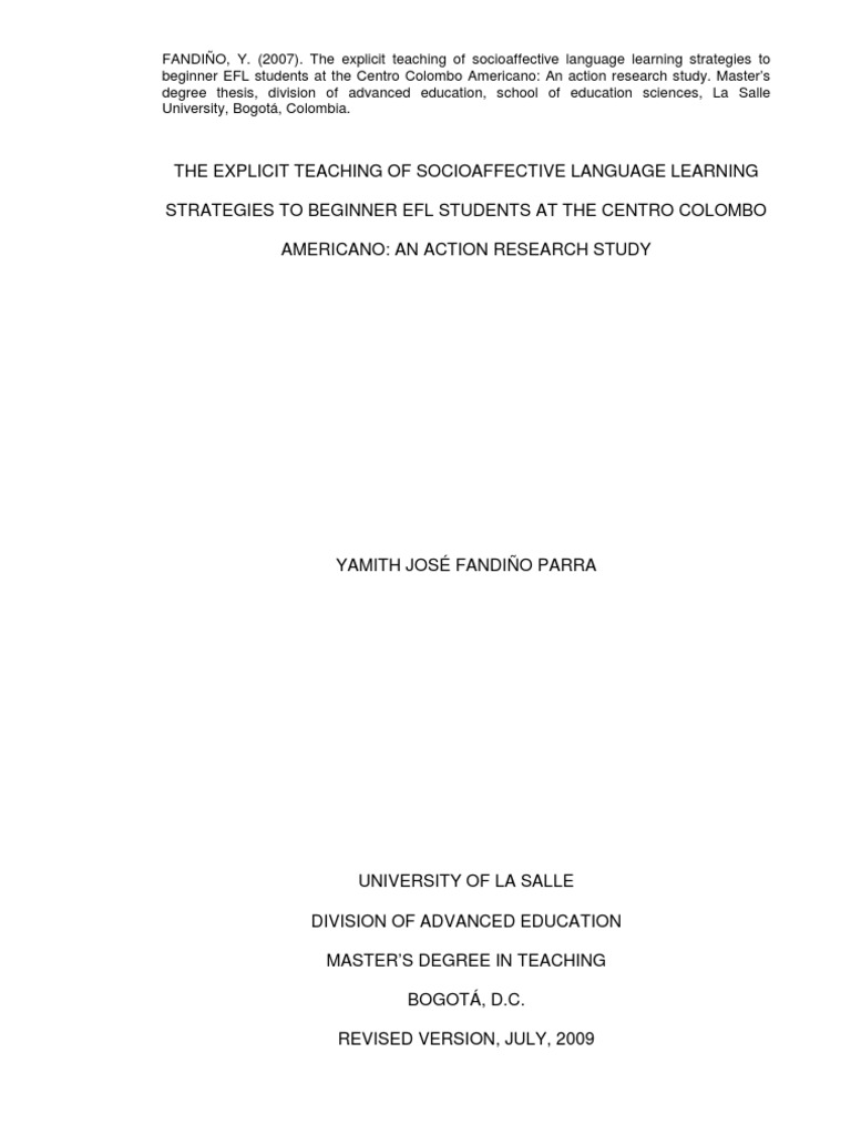 Thesis in english language teaching image