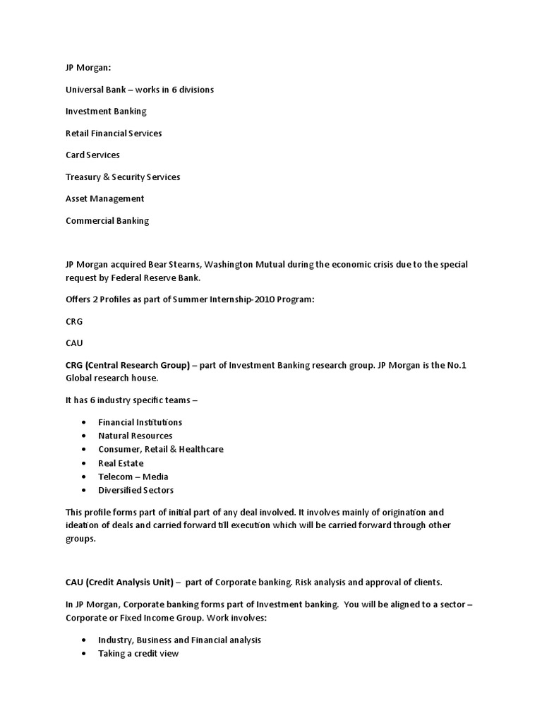 JP Morgan | PDF