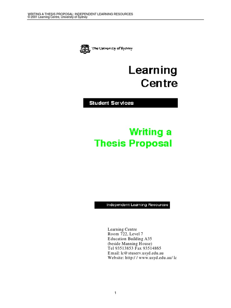 Thesis Proposal | PDF | Thesis | Doctor Of Philosophy