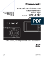 Instrucciones Básicas de Funcionamiento Camara Digital Mod DMC-FS7 DMC-FS6 PDF
