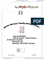 Determination of Moisture Content - Set 2