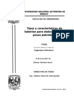 TESIS Tipos y Características de Tuberías para Elaboración de Pozos Petroleros