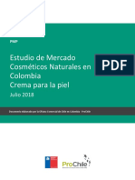 Estudio de Mercado Cosméticos Naturales en Colombia Crema para La Piel