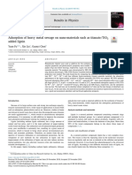 Adsorption of Heavy Metal Sewage on Nano-materials Such as Titanate TiO2 Added Lignin