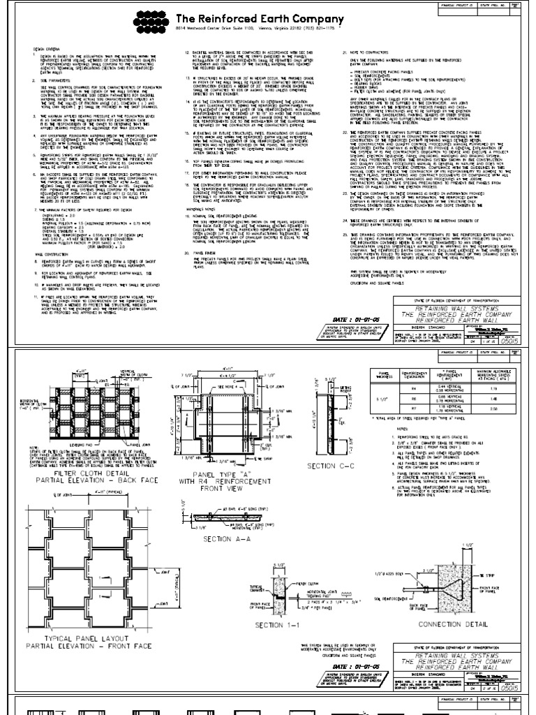 Retaining Wall Construction Guidelines | PDF | Wall | Precast Concrete