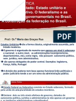 Formas de Estado e Federalismo no Brasil