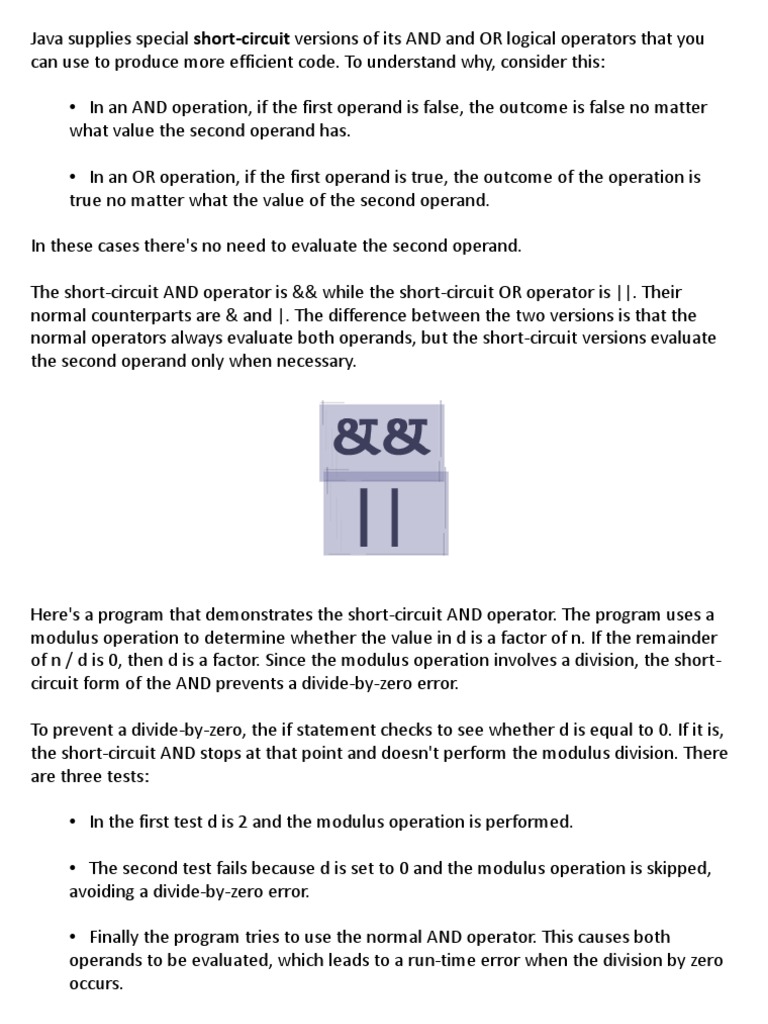 2 7 Short Circuit Logical Operators