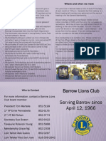 Lions Barrow Brochure