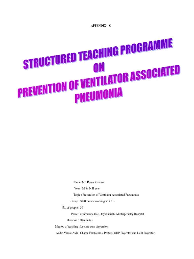 Prevention of Ventilator-Associated Pneumonia | PDF | Pneumonia | Health  Sciences