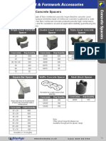 Concrete Spacers: Double Cover Concrete Spacer Triple Cover Concrete Spacer Single Cover Concrete Spacer