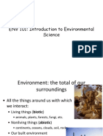 ENV 101: Introduction To Environmental Science
