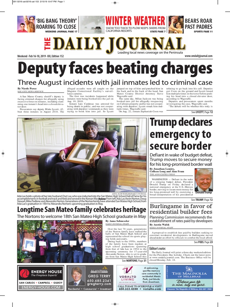 San Mateo Daily Journal 02-16-19 Edition | PDF | Millbrae