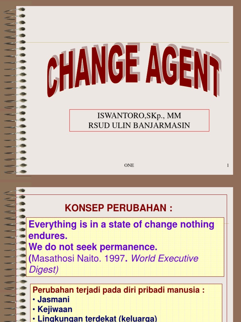 Peran Change Agent dalam Organisasi | PDF