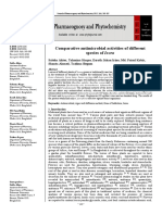 Comparative antimicrobial activities of different Ixora species