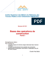 Bases Des Operations de Construction