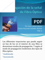 Propagación de La Señal de Fibra Óptica