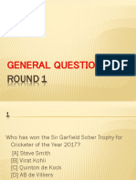General Questions: Round 1