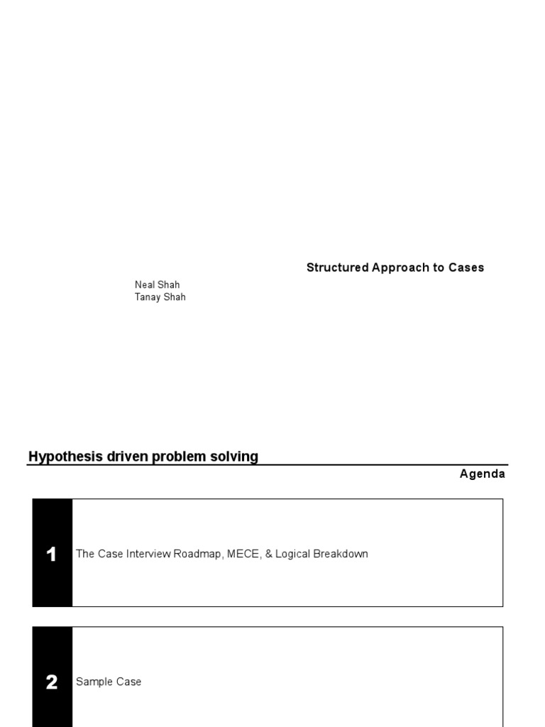 Case Interview Strategy Guide | PDF | Prescription Drugs | Gross Margin