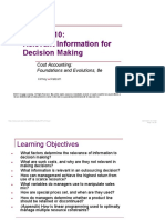 Relevant Information For Decision Making: Cost Accounting: Foundations and Evolutions, 8e