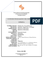 Logica Programa UNELLEZ - Ingenieria Informatica