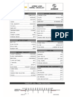 Lufthansa A320 Checklist