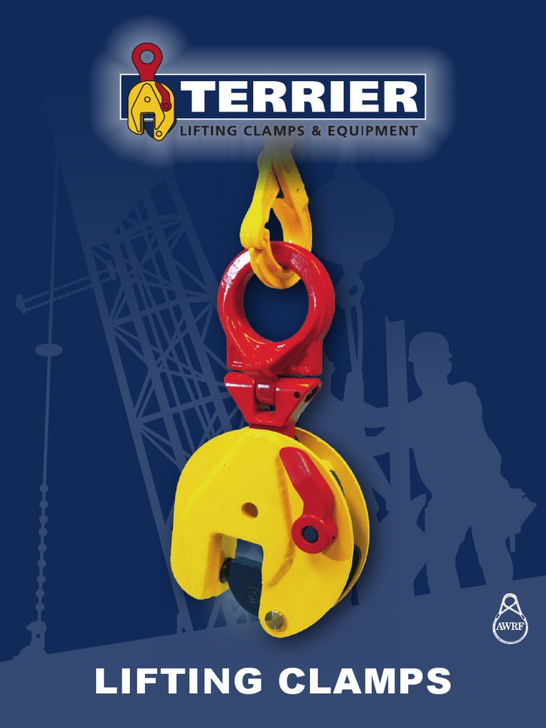 Terrier Lifting Clamps Product Range Catalog PDF Stainless Steel Lift (Force)