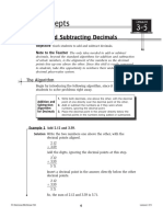 Key Concepts: Adding and Subtracting Decimals