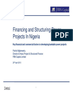 Financing and Structuring Power Projects in Nigeria