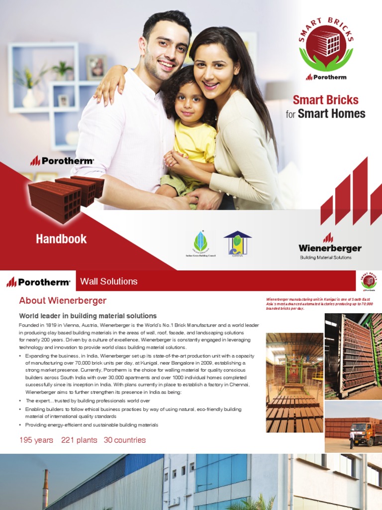 Porotherm Smart Bricks | PDF | Brick | Green Building