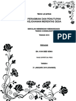 Teks Perasmian Dan Penutupan Merentas Desa 2019