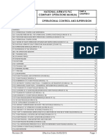 National Airways PLC Company Operations Manual Operational Control and Supervision